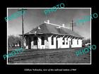 OLD 6 X 4 HISTORIC PHOTO OF GIBBON NEBRASKA THE RAILROAD STATION c1960