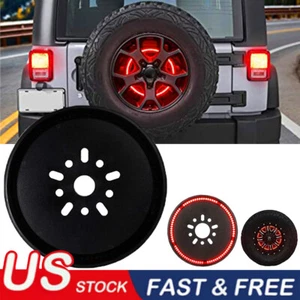 Spare Tire Brake Light LED Third Brake Light Lamp Ring For Jeep Wrangler 86-2021 - Imagen 1 de 12