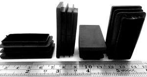 2" Length by 1" Width Rectangle End Cap Fits in 1.95" L x .95" W Inside Diameter - Picture 1 of 12