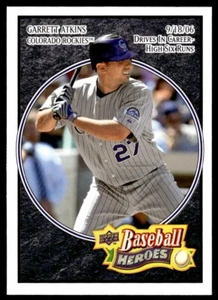 2008 Upper Deck Baseball Heroes BLACK Garrett Atkins Colorado Rockies #58 - Picture 1 of 2