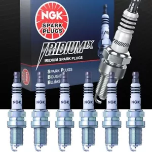 Genuine NGK Iridium IX Spark Plugs 6PCS for Audi A6 Quattro Q5 Q7 S4/ Cayenne V6 - Foto 1 di 5