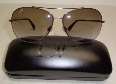 Óculos de sol Diane von Furstenberg 14810 metal hematita novo moda feminina - Imagem 1 de 4