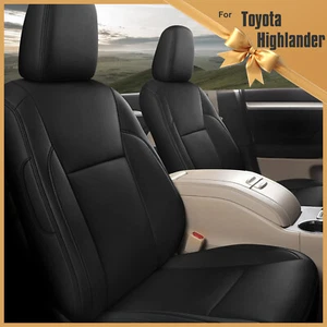 Custom For Toyota Highlander 2014-2019Car 7-Seat Covers Front&Rear Captain Chair - Picture 1 of 7