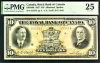 Canada $10 1927 Montreal Quebec PMG 25 Very Fine Banknote