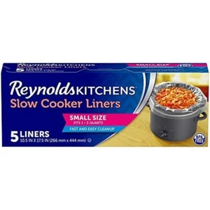 Reynolds Kitchens Slow Cooker Liners, Small (Fits 1-3 Quarts), 5 Count - Picture 1 of 8