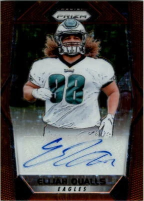 2017 Panini Prizm Rookie Autographs Prizms Bronze Stars #RAEQ Elijah Qualls Auto - Image 1 of 2