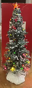 St. Nicholas Square #1215052 LED Lighted Flocked 12" Christmas Tree Boxed & Mint - Picture 1 of 6