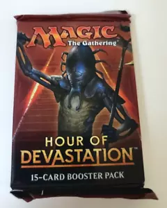 MTG - Magic the Gathering:Hour Of Devastation Booster Pack da 15 carte sigillato - Foto 1 di 3
