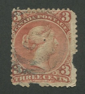 CANADA #25 USED LARGE QUEEN 2-RING NUMERAL CANCEL "5" - Picture 1 of 1