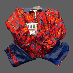 NWT Vintage JPI Company 90s Multicolor Jacket Pant Track Suit 6 Unisex NOS - Picture 1 of 6