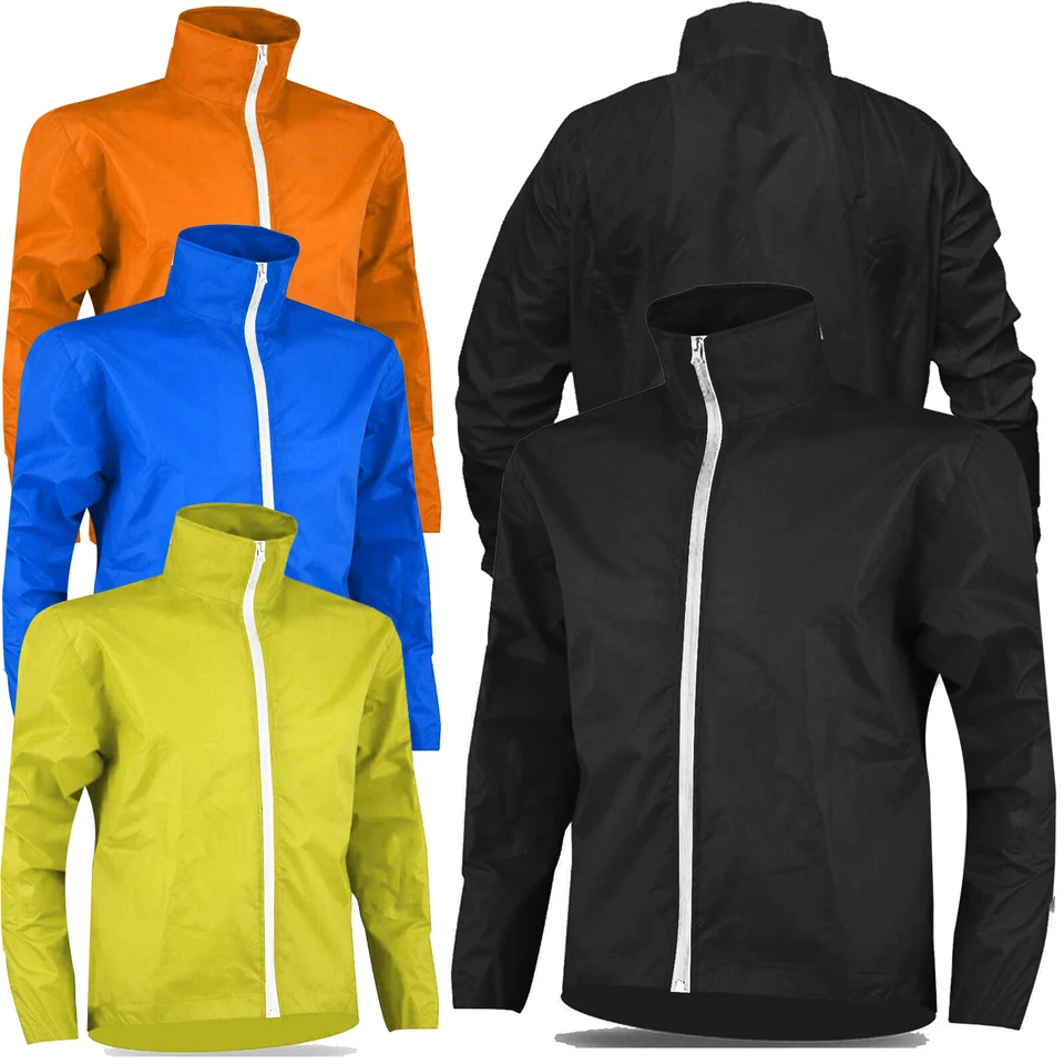 MAXFIT Herren Fahrrad Regenjacke Wasserdicht Winddicht Fahrradjacke Regenmantel Hi Viz