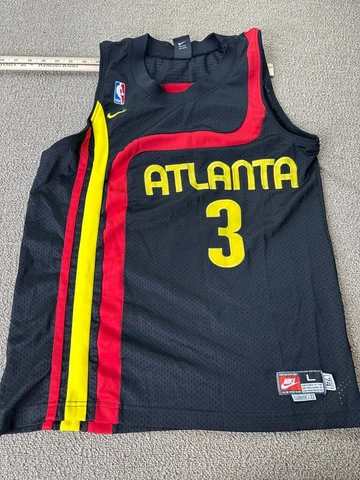 Atlanta Hawks Shareef Abdur Rahim Jersey Nike Rewind Black YOUTH L VTG Cover