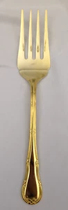 Wesley Forge Golden Ribbon (Electroplate) Stainless -Korea- 8 1/2" Meat Fork - Picture 1 of 3