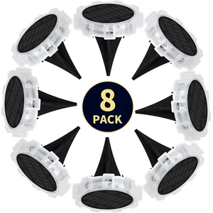 8 Pack LED Solar Disk Lights Outdoor Pathway In-ground Night Light Waterproof - Picture 1 of 21