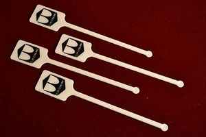 Vintage THE WAUSAU CLUB Swizzle Stir Bar Cocktail Sticks Lot of 4 New Old Stock - Picture 1 of 5