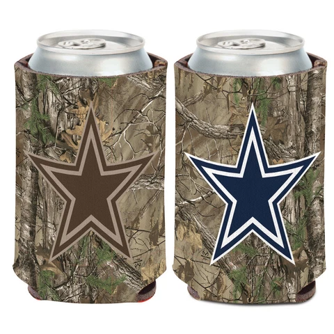 Dallas Cowboys Camo Can Cooler 12 oz Cover