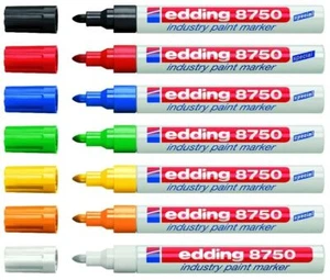 Edding 8750 / 750 (creative) Przemysłowy marker lakierniczy 2-4mm Okrągły końcówka Marker malarski - Zdjęcie 1 z 23