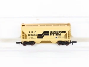 N Scale Atlas 3906 SBD Seaboard System 2-Bay Covered Hopper #220665 - Picture 1 of 5