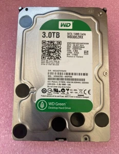 WD Green 3TB SATA 64MB Cache WD30EZRX WD30EZRX-00SPEB0 5400RPM 3.5" Desktop HDD - Picture 1 of 2