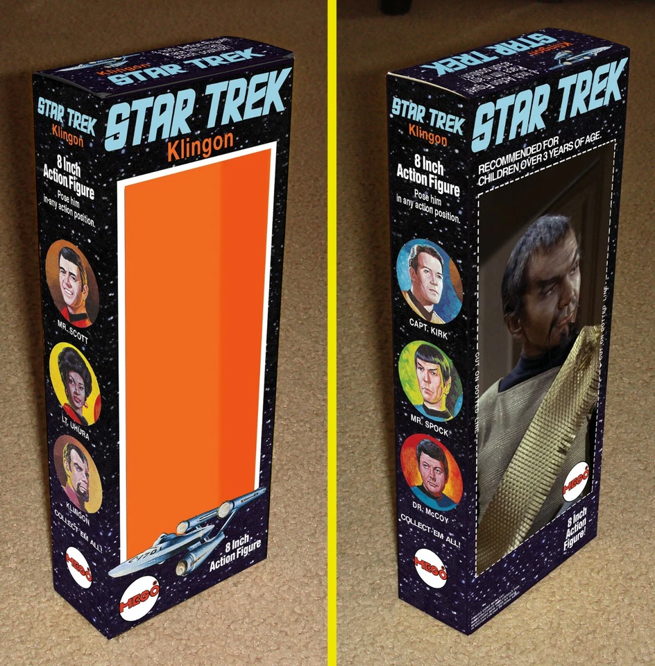MEGO 8" STAR TREK KLINGON SOLO CAJA PERSONALIZADA Foto 1 de 1