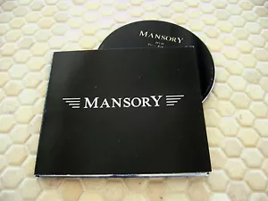 MANSORY OFFIZIELLER FERRARI ASTON BENTLEY ROLLEN MERCEDES DATEN DVD PRESSESATZ 2009 - Bild 1 von 2