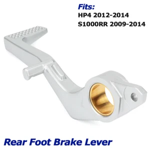 Rear Foot Brake Lever Pedal With Peg Replacement Aluminum For BMW S1000RR HP4 - Picture 1 of 8