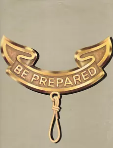 Boy Scouts of America Vintage Be Prepared Scroll banner Promotional Sign - Picture 1 of 7