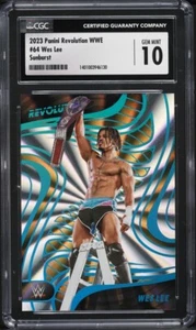 2023 Panini Revolution WWE Sunburst Wes Lee /99 #64 CGC 10 - Picture 1 of 2