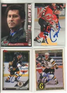 (4) Bob Carpenter Autographed NHL Hockey Cards Devils - Picture 1 of 2