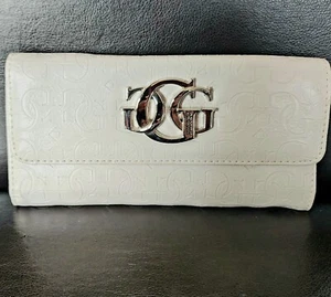 Guess Portafoglio con carta di credito bianco carino unico triplo - Foto 1 di 9