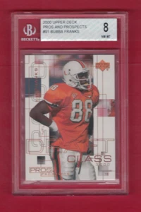 2000 Upper Deck Pros & Prospects Bubba Franks 575/1000 bgs 8 - Picture 1 of 2