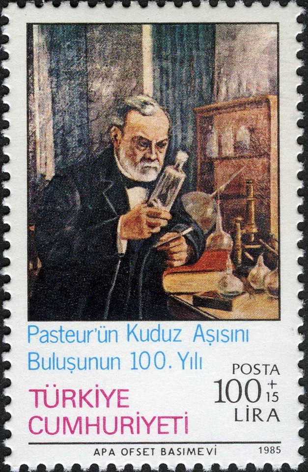 Turquía 1985 Centenario Rabia Vacuna Descubrimiento MNH (SC# B212) Foto 1 de 1