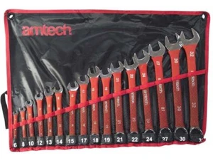 SCHLÜSSEL-SET 16-TEILIG METRISCH AF GESENKGESCHMIEDET KOMBI-SCHRAUBENSCHLÜSSEL IM KOFFER 6-32 MM K0550 - Bild 1 von 2