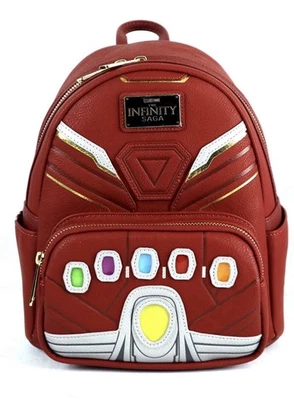 Loungefly x Avengers Iron Man Infinity Saga Hero Gauntlet Mini Backpack Marvel - Image 1 of 4