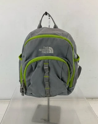 Mochila infantil The North Face cinza verde broto - Imagem 1 de 4