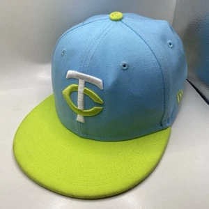 Minnesota Twins Mütze Jugend neongrün New Era 9fifty Druckknopflasche verstellbar gereinigt - Bild 1 von 12