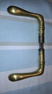 Original antike Messing Türklinke / Türdrücker - Bild 1 von 5