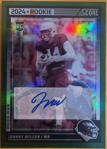 2024 Score - Rookies Johnny Wilson Signatures #6/6 Short Print / Case Hit - Bild 1 von 3