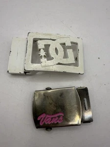 Y2K Belt Buckle DC Shoes Unisex Steel Logo Skater Vintage 90s 00s & Vans Buckle - Bild 1 von 7
