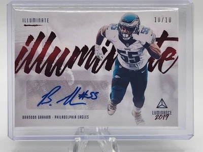 2019 Panini Luminance illuminated Ink Auto  10/10 Brandon Graham - Image 1 of 2