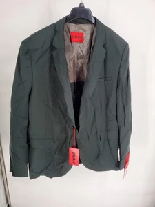 Giacca blazer Hugo uomo 46R nero verde vestibilità moderna Karl224X nuova con etichette tuta - Foto 1 di 15