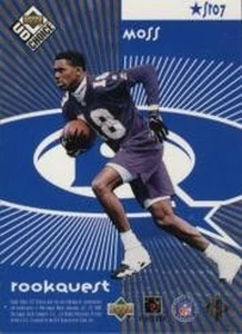B0488- 1998 UD Choice Starquest/Rookquest Blau #SR7 Jerry Rice/Randy Moss NM-MT - Bild 1 von 2