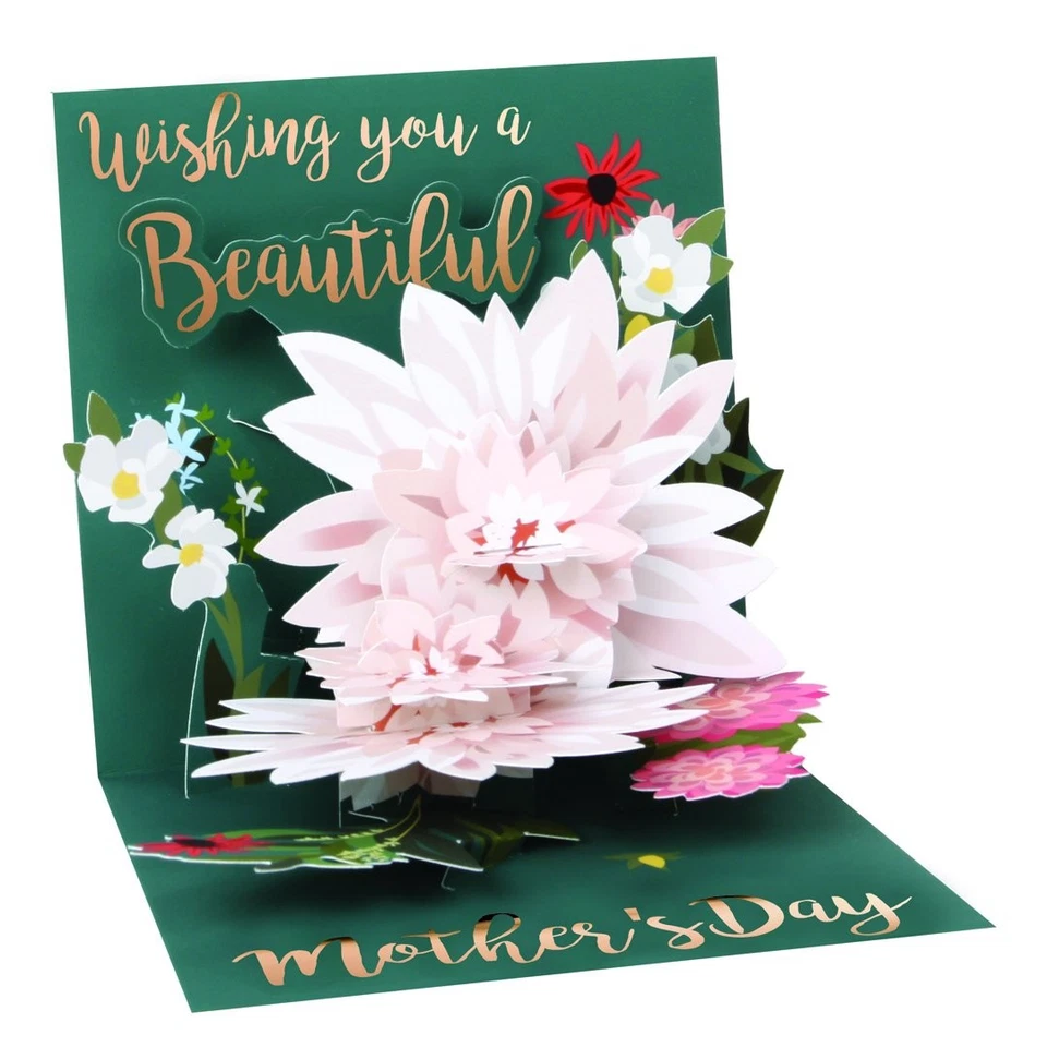 Up With Paper Pop-Up Treasures Mother's Day Greeting Card - Beautiful Wishes - Image 1 of 1