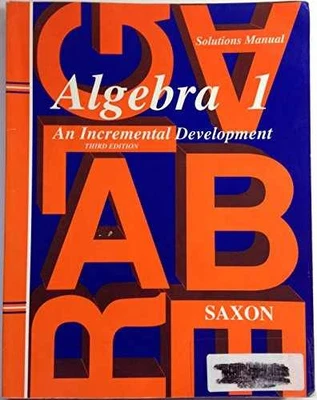 Algebra 1: An Incremental - Paperback, by John H. Saxon - Acceptable w - Image 1 of 2