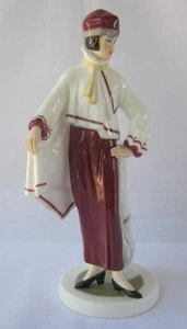 Superb Art Deco Porcelain Lady COLETTE A Winter Holiday Museum Collections w Box - Picture 1 of 1