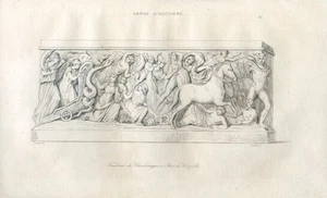 Deutschland, Grab Karls des Großen in Aachen.... stahlstich..1838 - Imagen 1 de 1