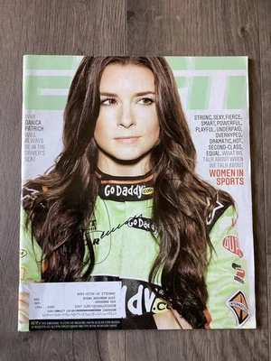 Revista ESPN autografiada por Danica Patrick 11 de junio de 2012 edición firmada carreras Foto 1 de 3