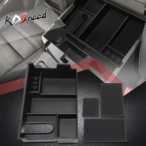 For 07-19 Toyota Tundra Center Console Organizer Tray Storage Box w/Silicone Mat - Picture 1 of 6