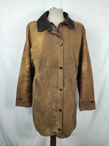 Barbour beige da donna Newmarket UK 14 tg.44 Beige wax Newmarket lady coat si... - Foto 1 di 11