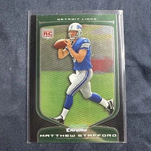 Bowman Chrome Matthew Stafford RC Lions 2009 #111 QB - Imagen 1 de 2